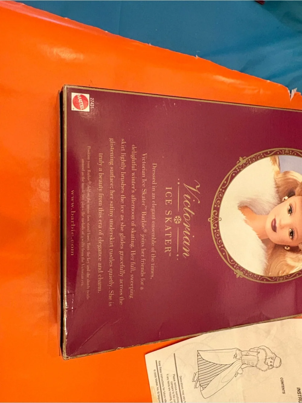 Mattel Barbie Victorian Ice Skater Special Edition Doll 2000 11.5in w/ Box